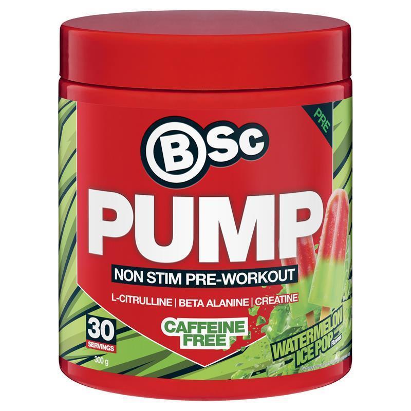 BSc Pump Non-Stim Pre-Workout Watermelon Ice Pop 300g