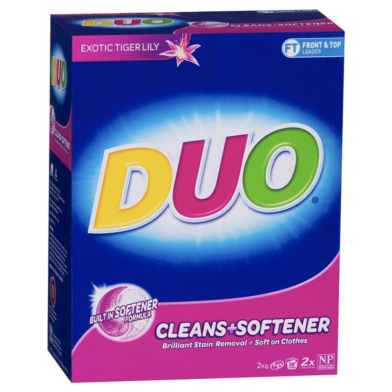 Duo Laundry Powder - Cleans & Softens - 2kg