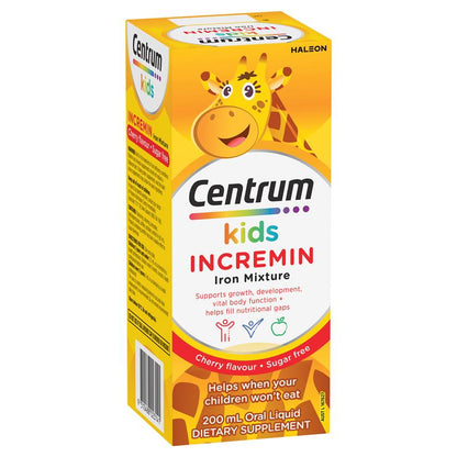 Centrum Kids Incremin Iron Mixture Cherry Flavour 200ml