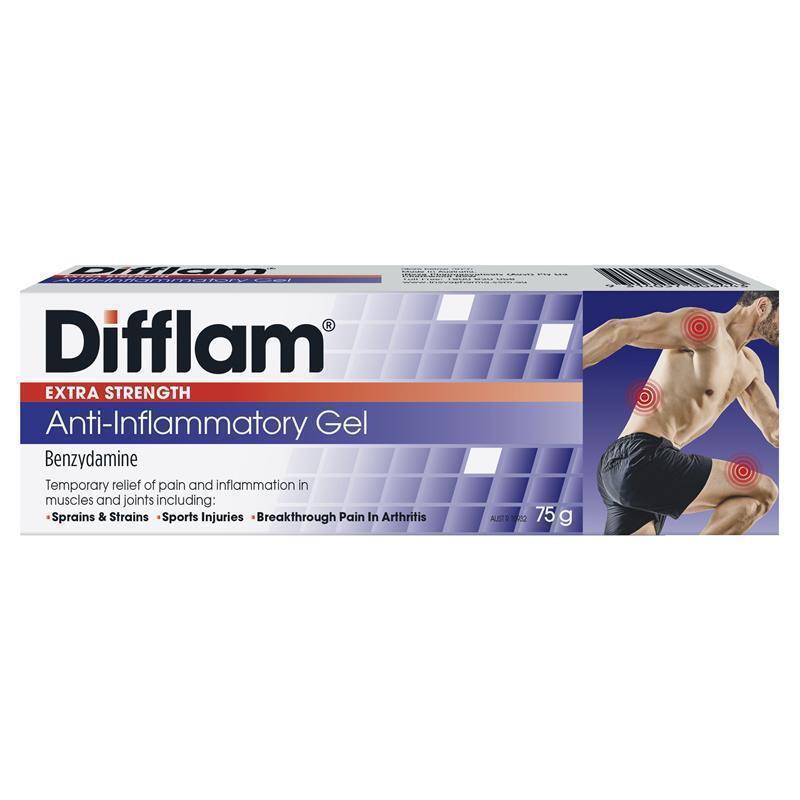 Difflam Extra Strength Anti-Inflammatory Gel 5% - 75g
