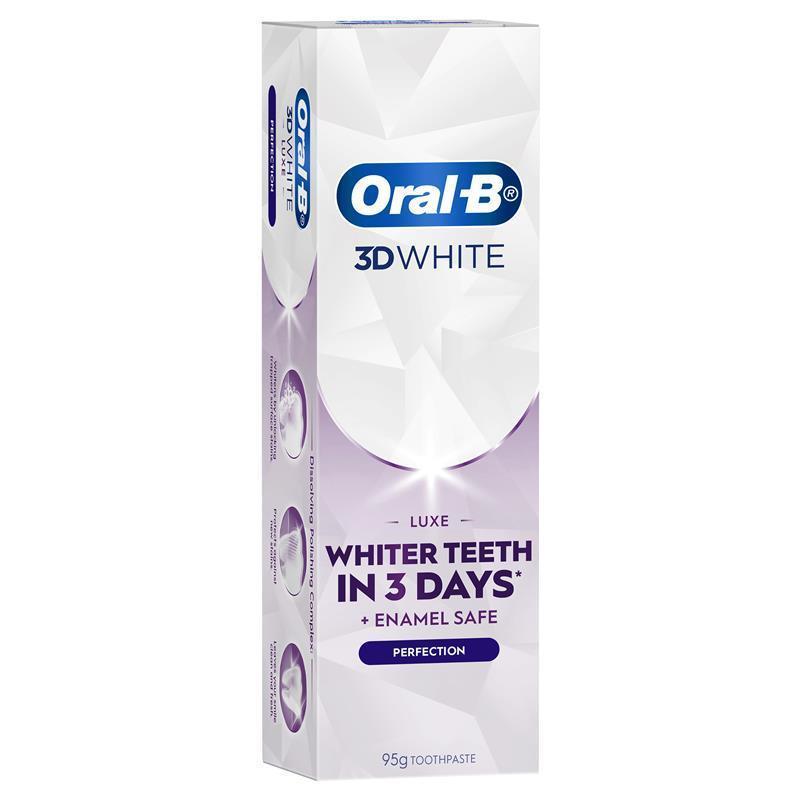 Oral-B 3D White Luxe Perfection Whitening Toothpaste 95g - Mint Flavor