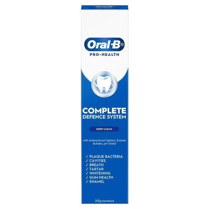 Oral-B Pro Health Deep Clean Toothpaste - Complete Defence System, 200g
