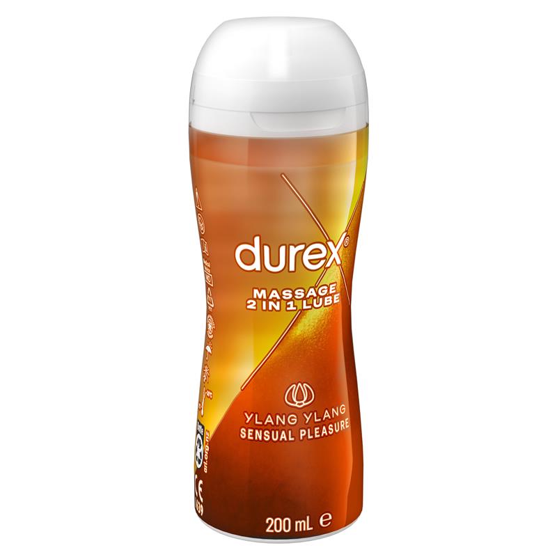 Durex Play 2 in 1 Sensual Massage Lubricant 200ml with Ylang Ylang