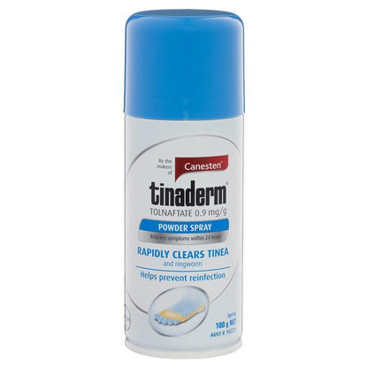 Canesten Tinaderm Powder Spray for Tinea and Ringworm - 100g