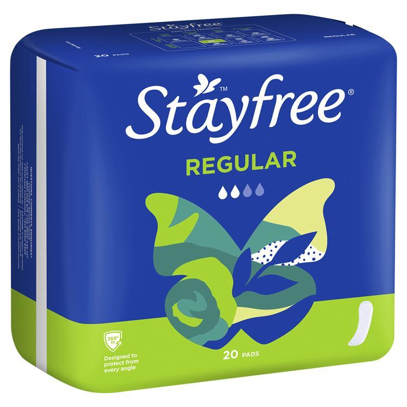 Stayfree Regular Sanitary Pads 20 Pack