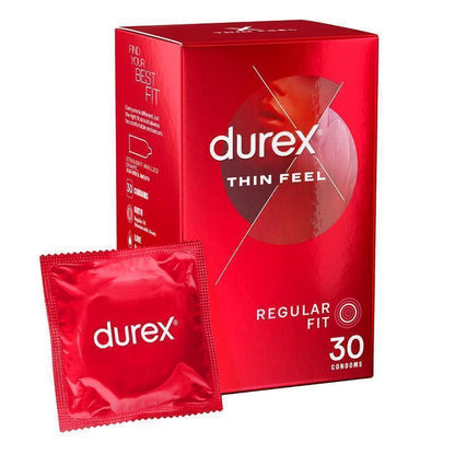 Durex Thin Feel Condoms 30 Pack - Ultimate Sensitivity & Protection