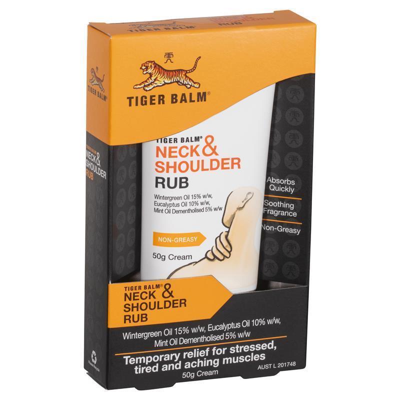 Tiger Balm Neck and Shoulder Rub 50g - Soothing Relief for Tired Muscles