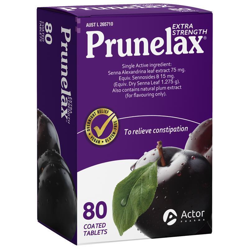 Prunelax Extra Strength Laxative Tablets 80 Count