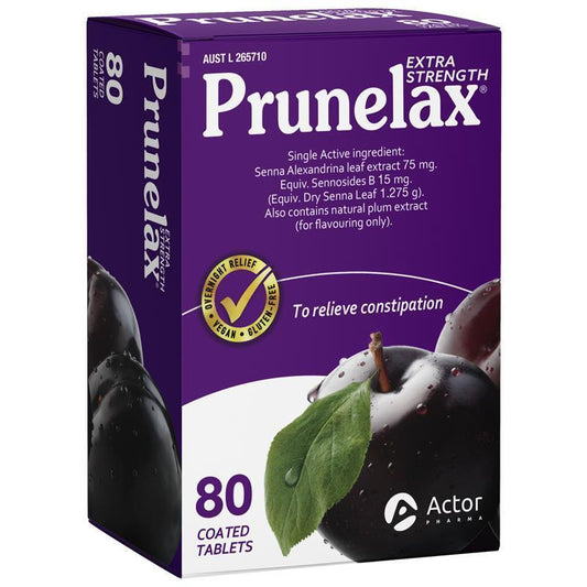 Prunelax Extra Strength Laxative Tablets 80 Count