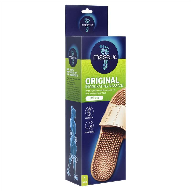 Maseur Invigorating Massage Sandal Beige Size 6