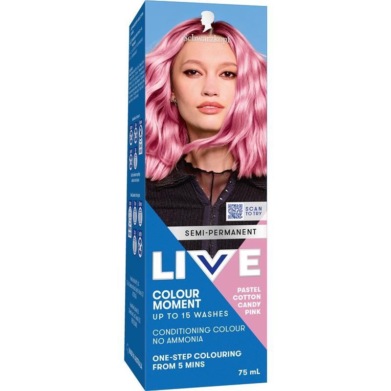 Schwarzkopf Live Colour Pastels Cotton Candy Pink 75ml