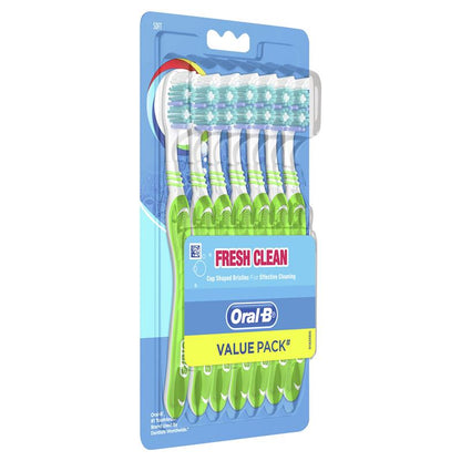 Oral-B Fresh Clean Soft Manual Toothbrush - 7 Pack