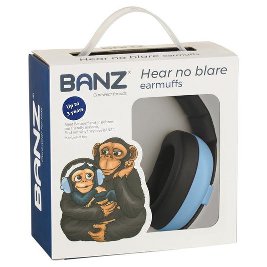 Banz Baby Hearing Protection Earmuffs - Sky Blue (3+ Months to 2 Years)