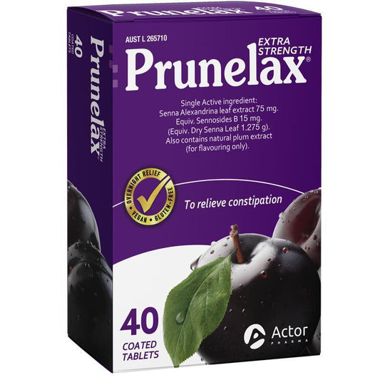 Prunelax Extra Strength Laxative Tablets 40 Count