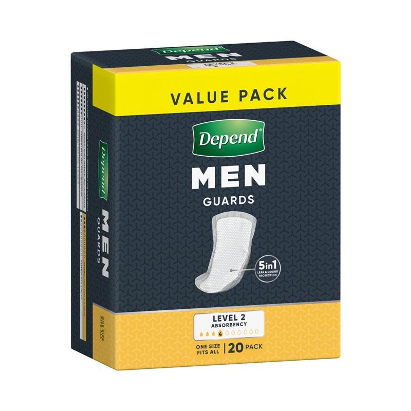 Depend for Men Guards - 20 Pack
