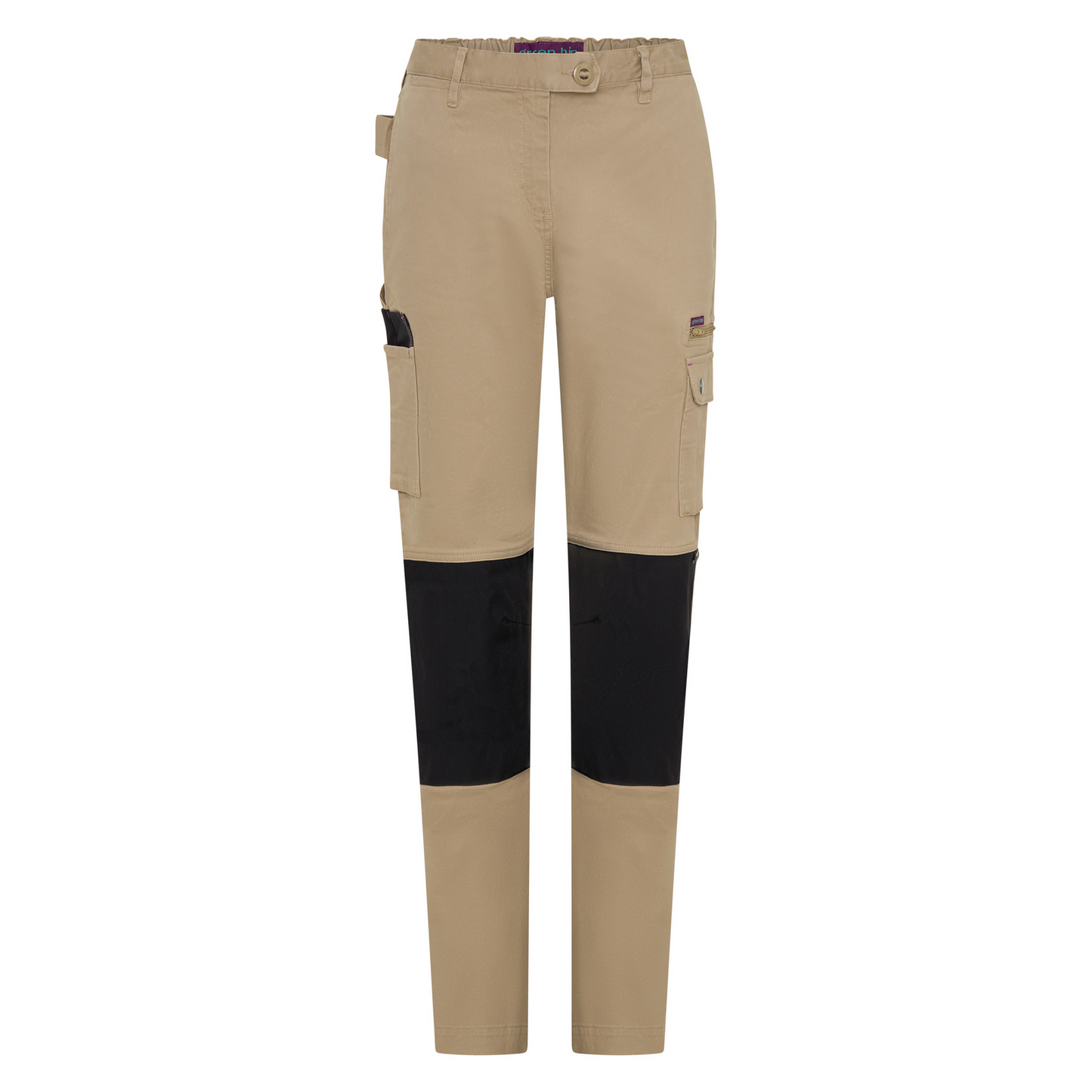 Green Hip Skinny Flex Pants - Khaki - Size 12