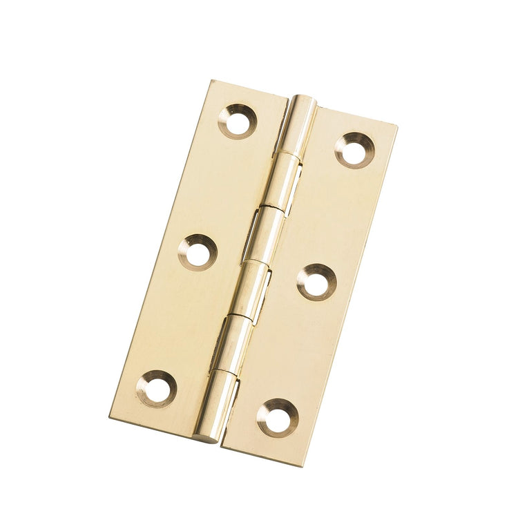 Lane 75mm Brass Fixed Pin Butt Hinge - 2 Pack