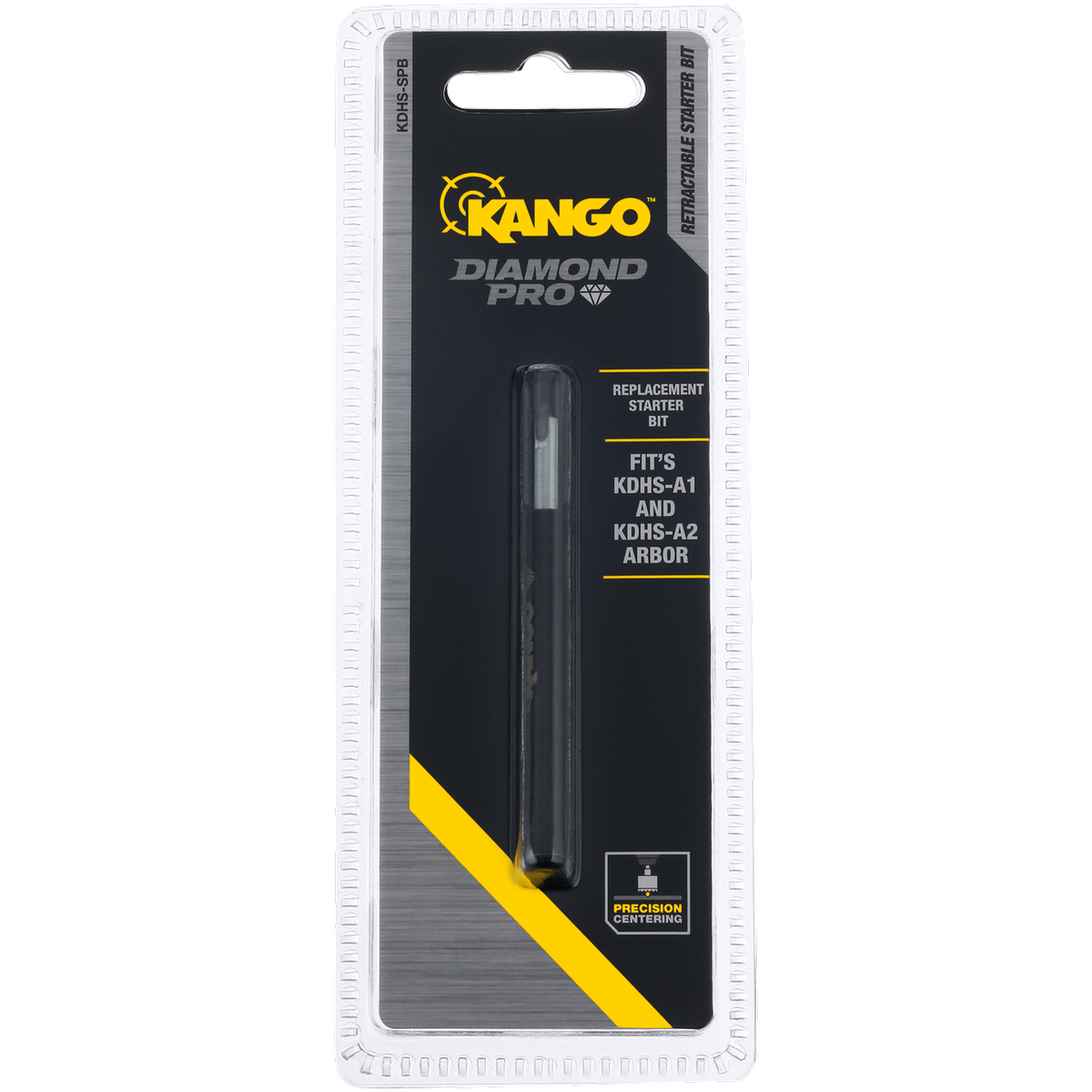 Kango Diamond Pro Replacement Starter Bit - 6.35mm - Yellow - Fast Core Removal