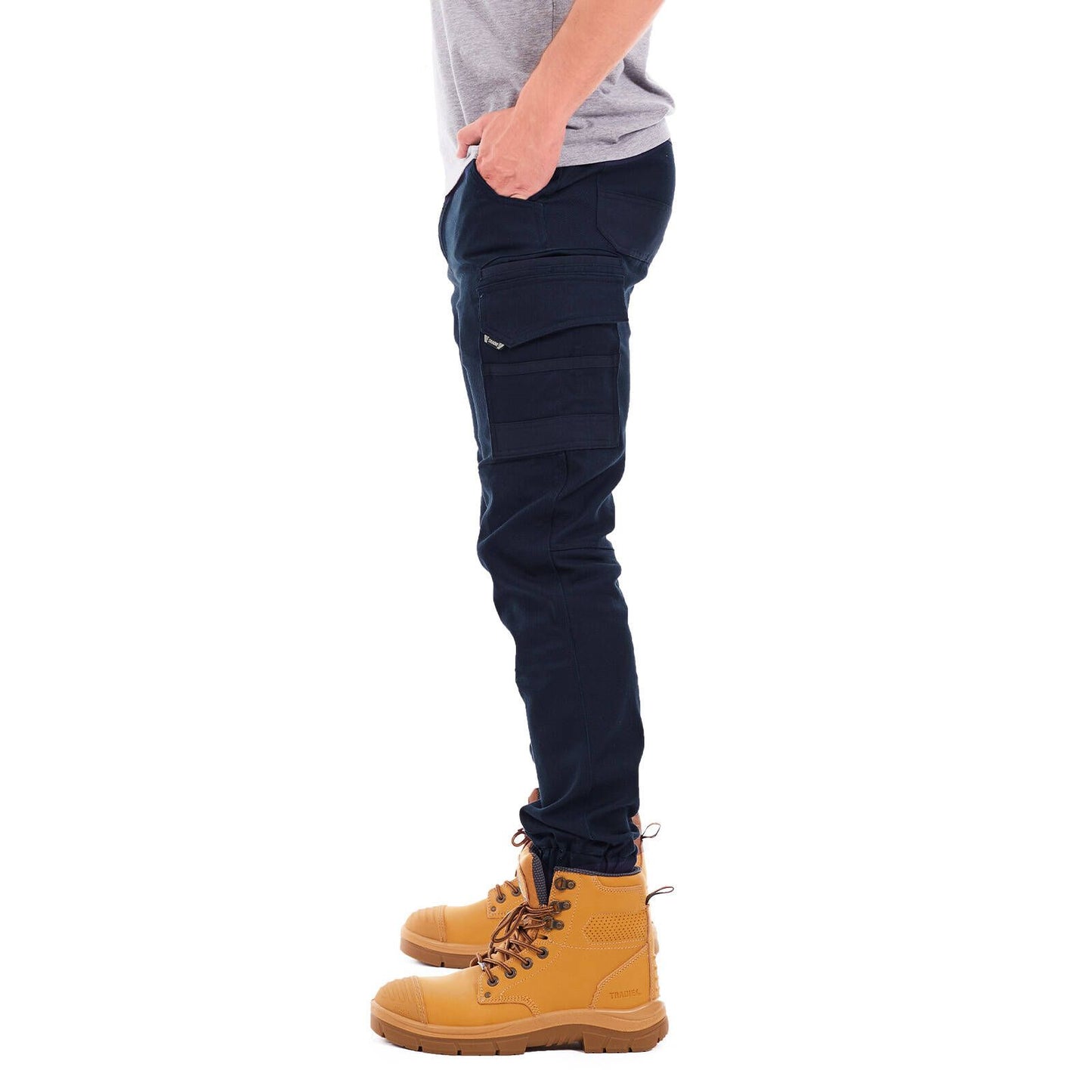 Tradie Core Navy Skinny Cuffed Pant - 87