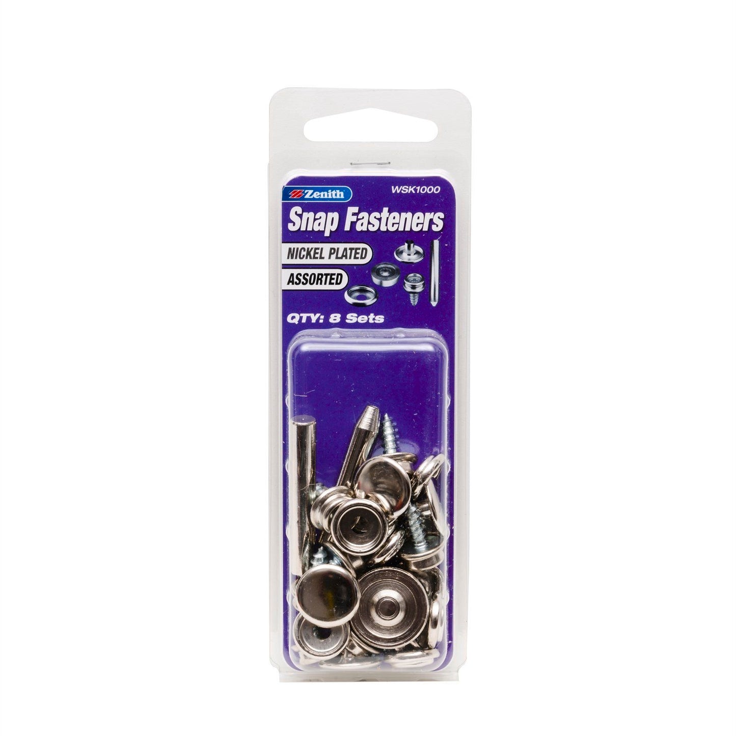 Zenith Snap Fasteners - Nickel Brass - 15 Pack