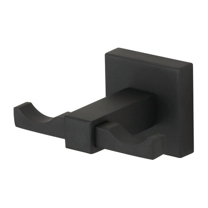 Mondella Matte Black Rococo Double Robe Hook - 80mm x 44mm x 60mm