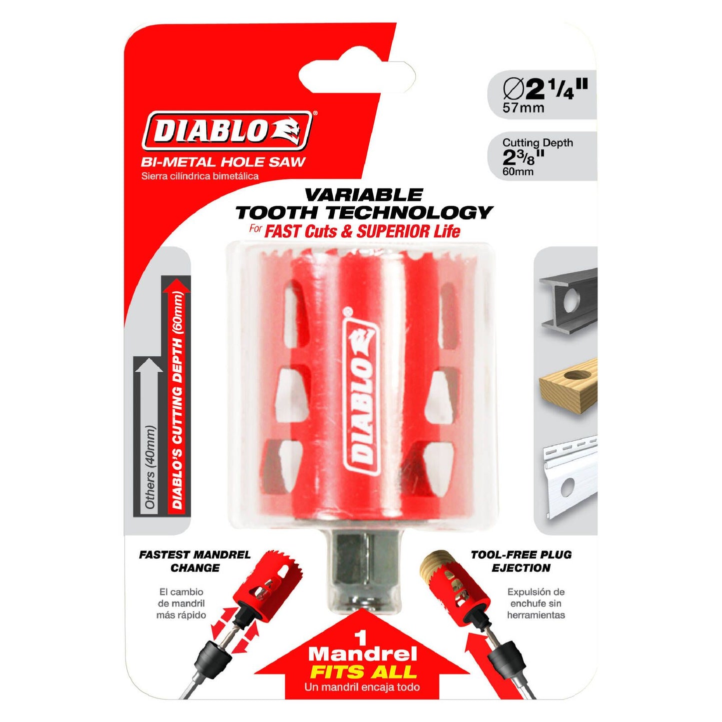 Diablo Bi Metal Hole Saw - 57mm