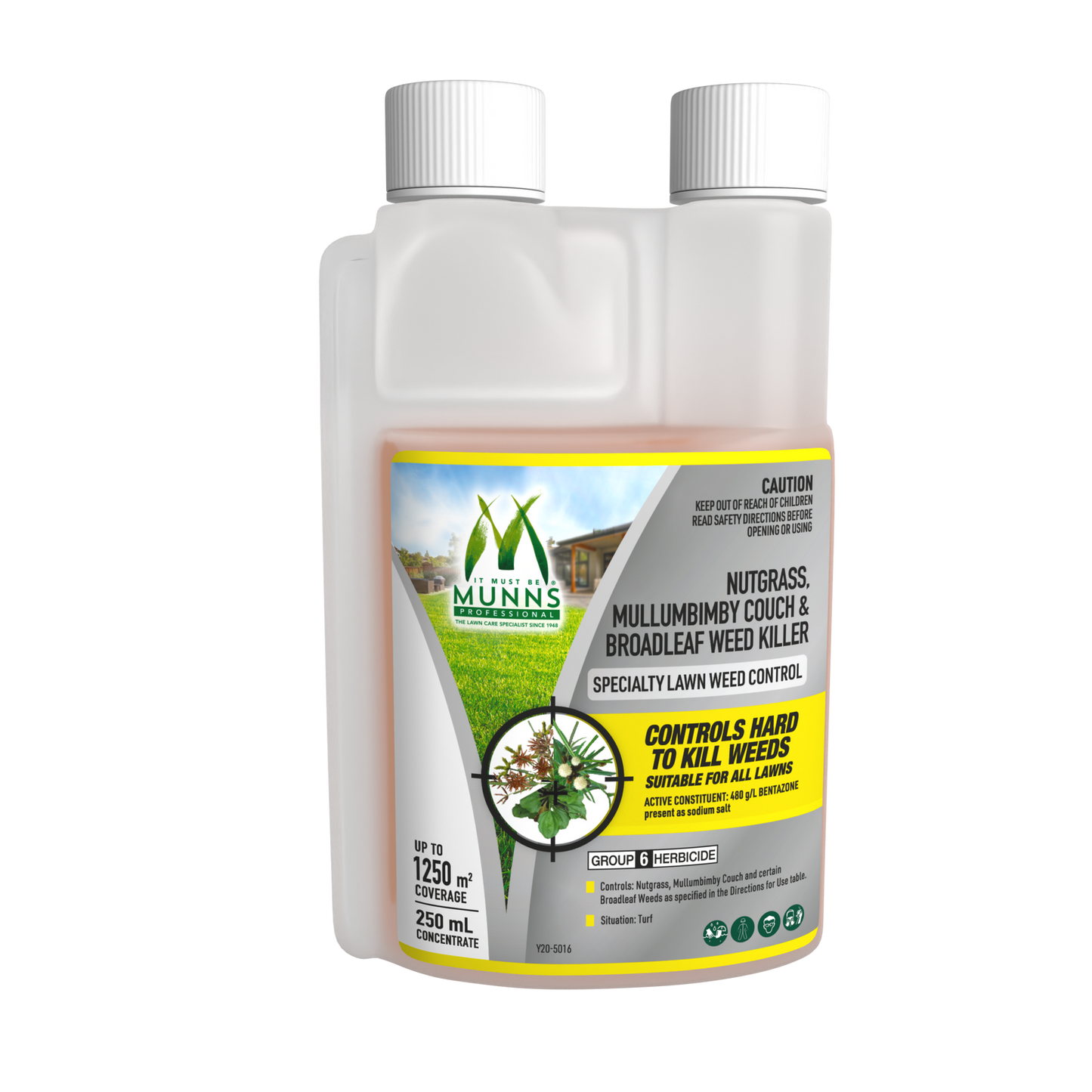 Munns Professional Nutgrass, Mullumbimby Couch & Broadleaf Weed Killer - 250 mL