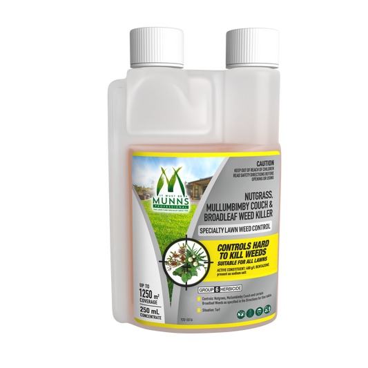 Munns Professional Nutgrass, Mullumbimby Couch & Broadleaf Weed Killer - 250 mL