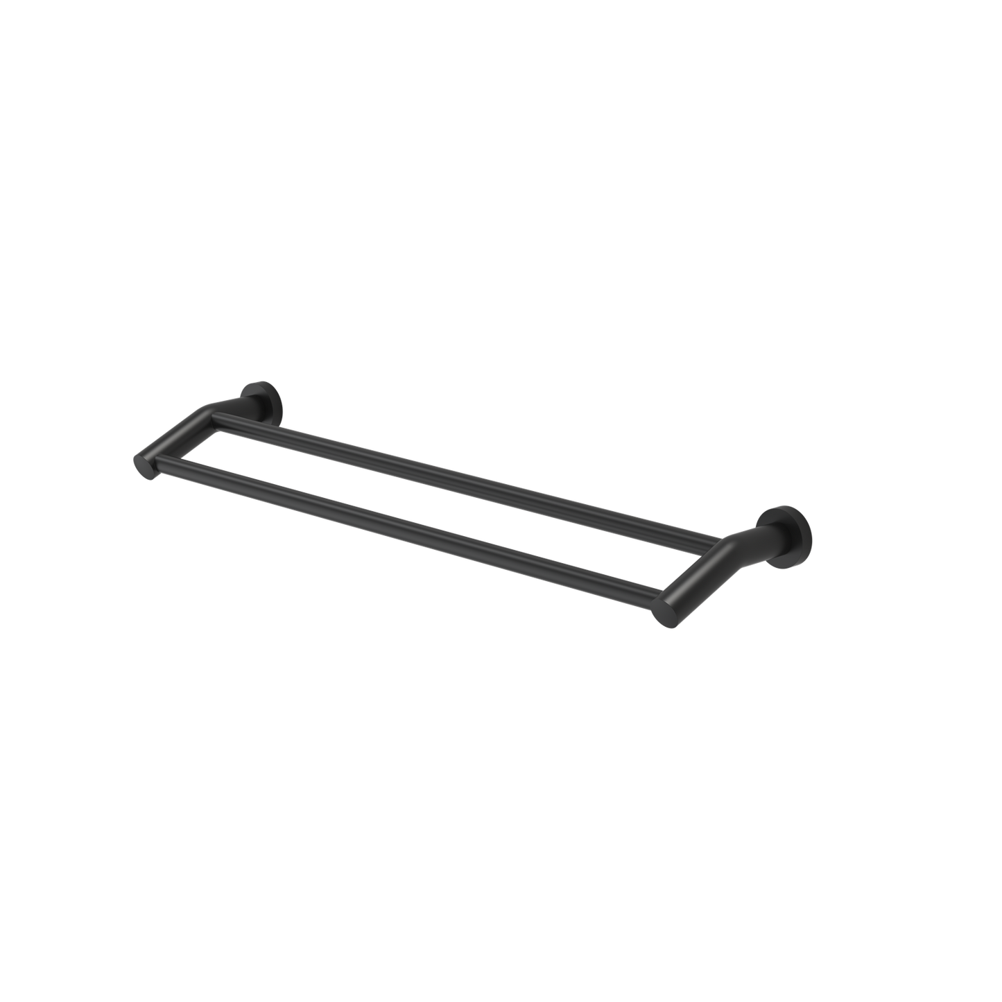 Caroma Cosmo Double Towel Rail - 630mm - Black Matte