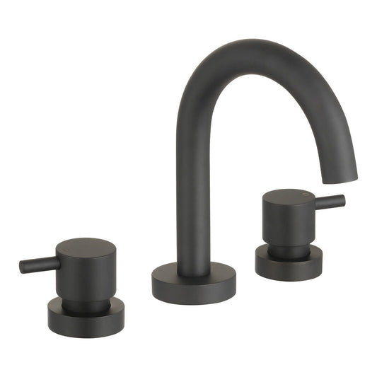 Mondella Black Matte Resonance Basin Set - 1/4 Turn - 1245mm