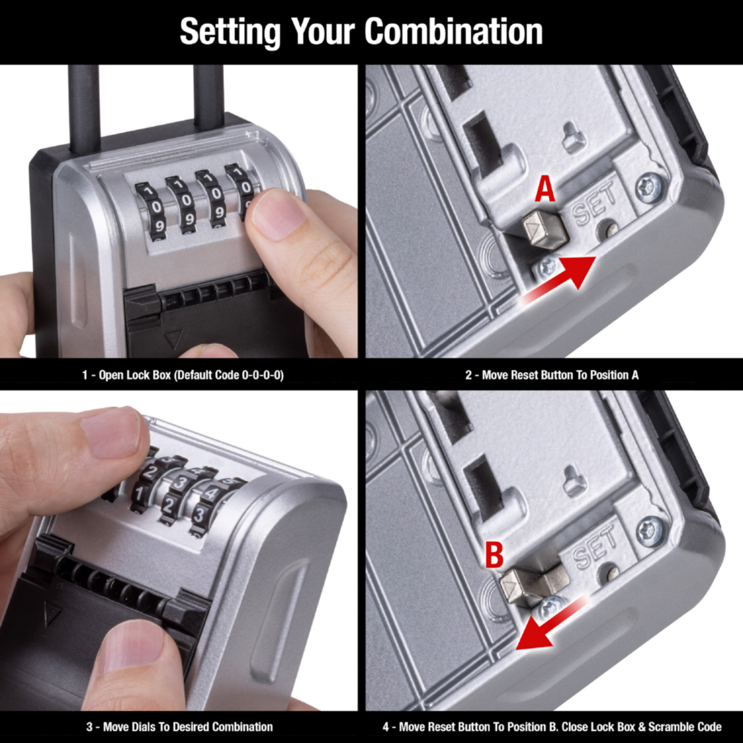 Master Lock Portable Key Safe - 10 Keys - 76 x 196mm