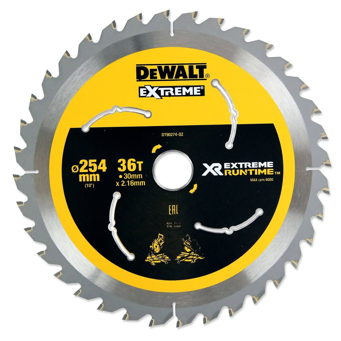 Dewalt XR Circular Saw Blade - 254mm - 36T