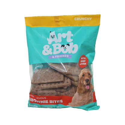 Art Bob Brownie with Beef Liver Bites Dog Treats - 750g