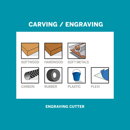 Dremel Engraving Cutter - 1.6mm - 2 Pack