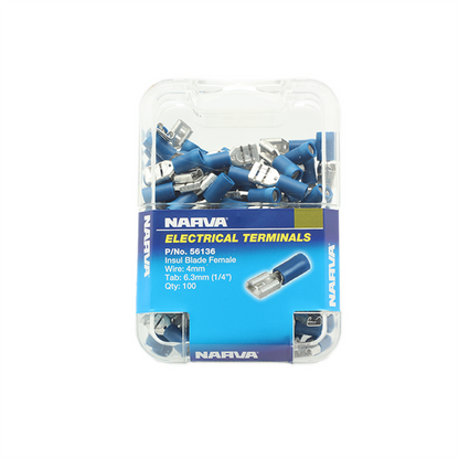 Narva Female Blade Terminal - 6.3 x 0.8mm - 100 Pack