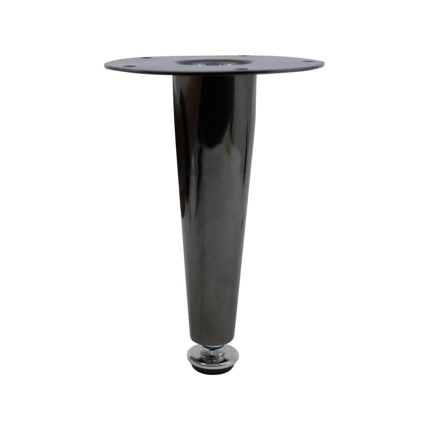 Adoored 150mm Black Nickel Tapered Metal Leg