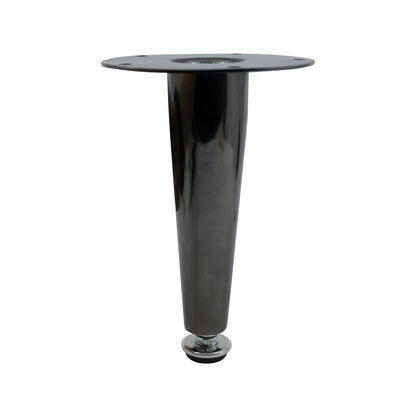 Adoored 150mm Black Nickel Tapered Metal Leg