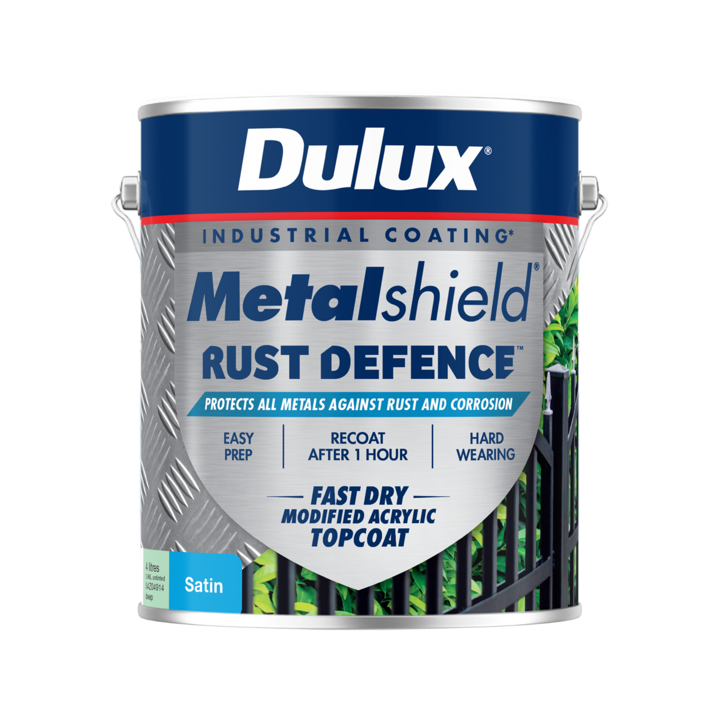 Dulux Deep Base Satin Metalshield Rust Defence - 4L