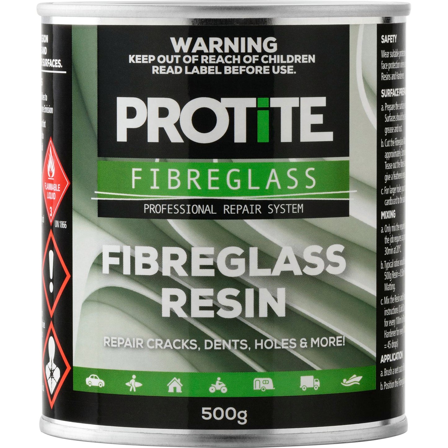 Protite Fibreglass Resin - 500g