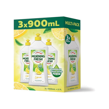 Morning Fresh Lemon Dishwashing Liquid - 900ml - 3 Pack