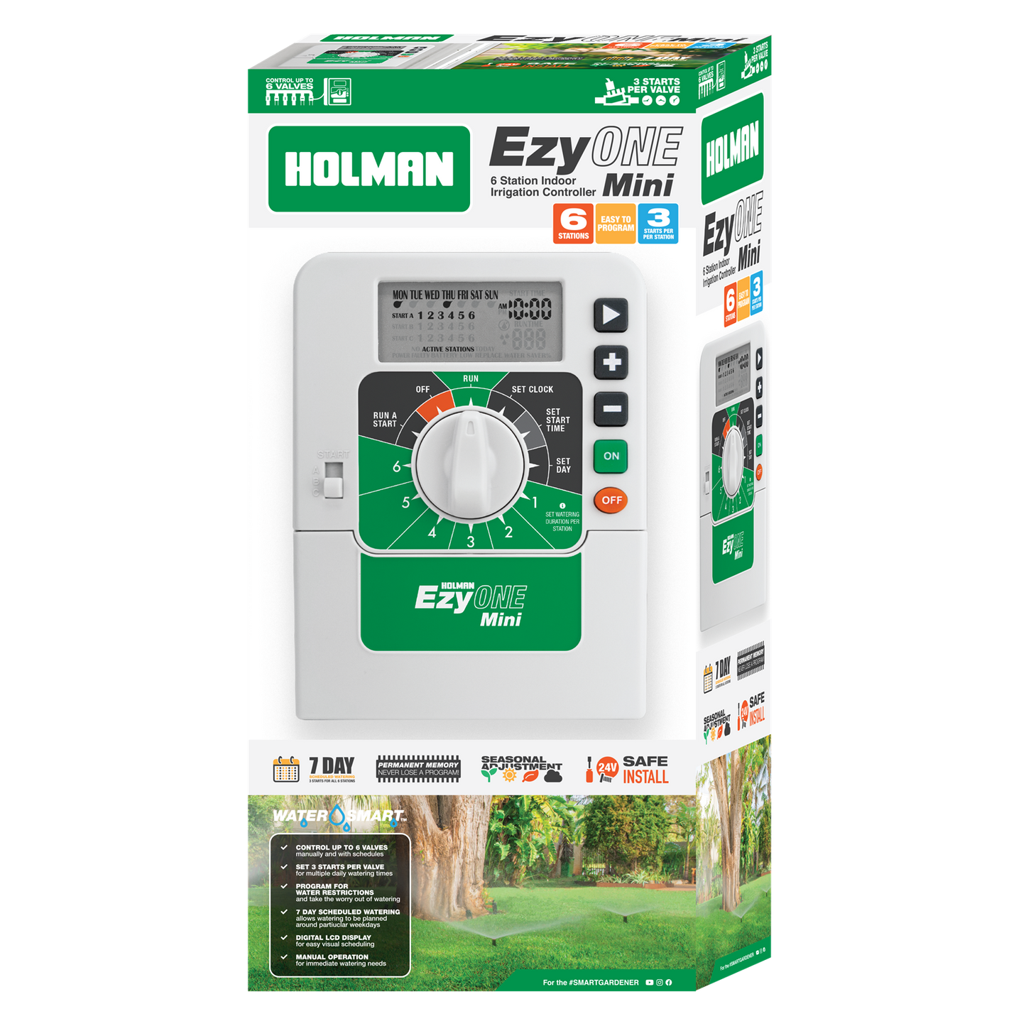 Holman Ezyone Mini 6 Station Indoor Irrigation Controller