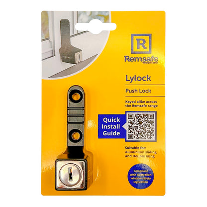 Remsafe Lylock Window Restrictor - 21mm - Black