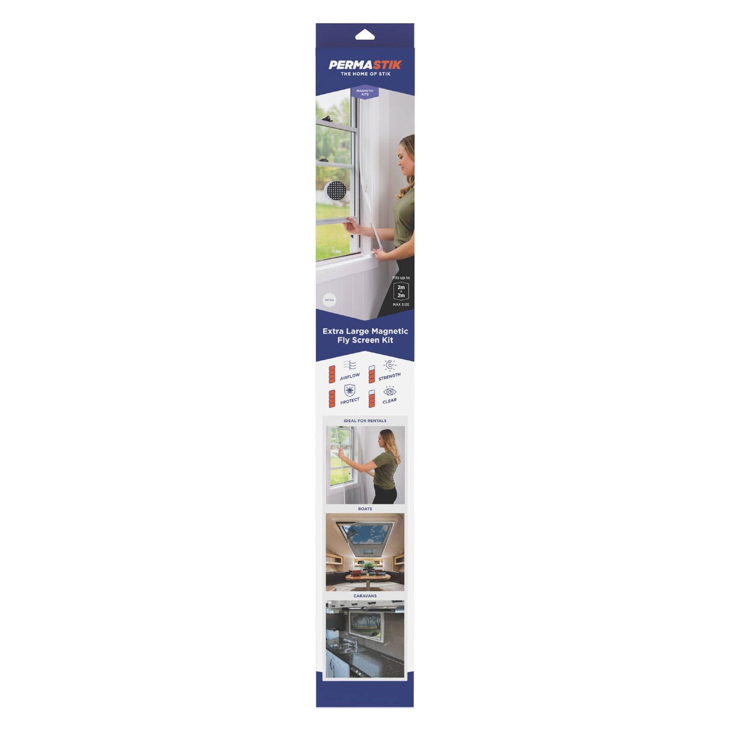 Permastik Magnetic Insect Screen Kit - 2 x 2m