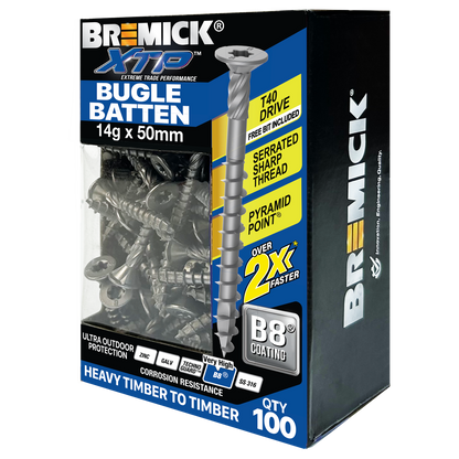 Bremick XTP Bugle Batten - 14g x 50mm - 100 Pack