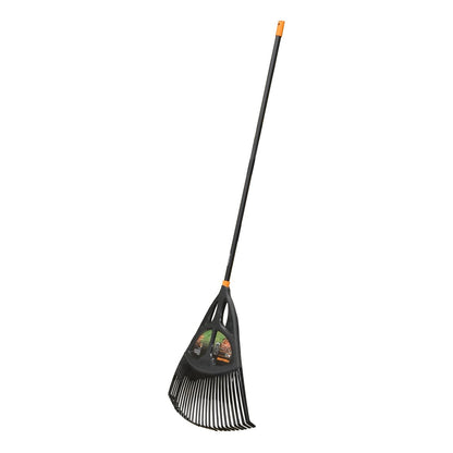 Fiskars XL Solid Leaf Rake - 65cm Aluminium - Lightweight - Durable