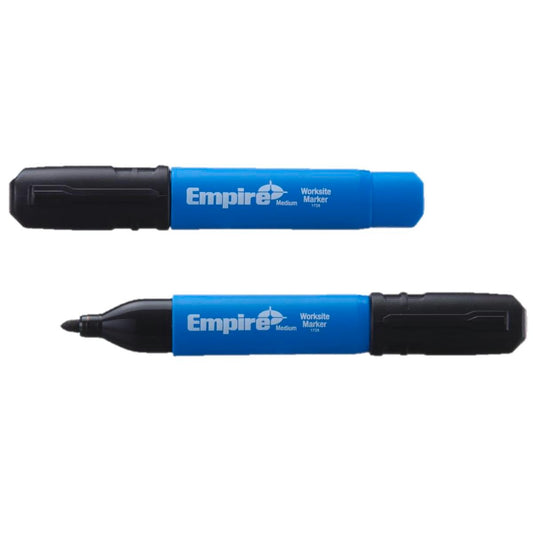 Empire Black Medium Tip Worksite Marker - Clog Resistant - Quick Dry