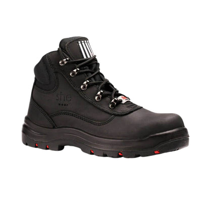 She Wear Does Women's Safety Workboots - Size 10 - Black