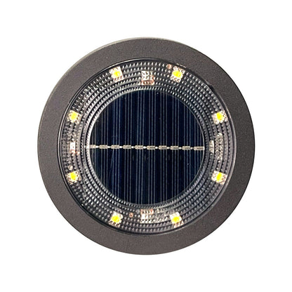 Luxzone LED Solar Disc Light 4 Pack - 115.8mm - Brown