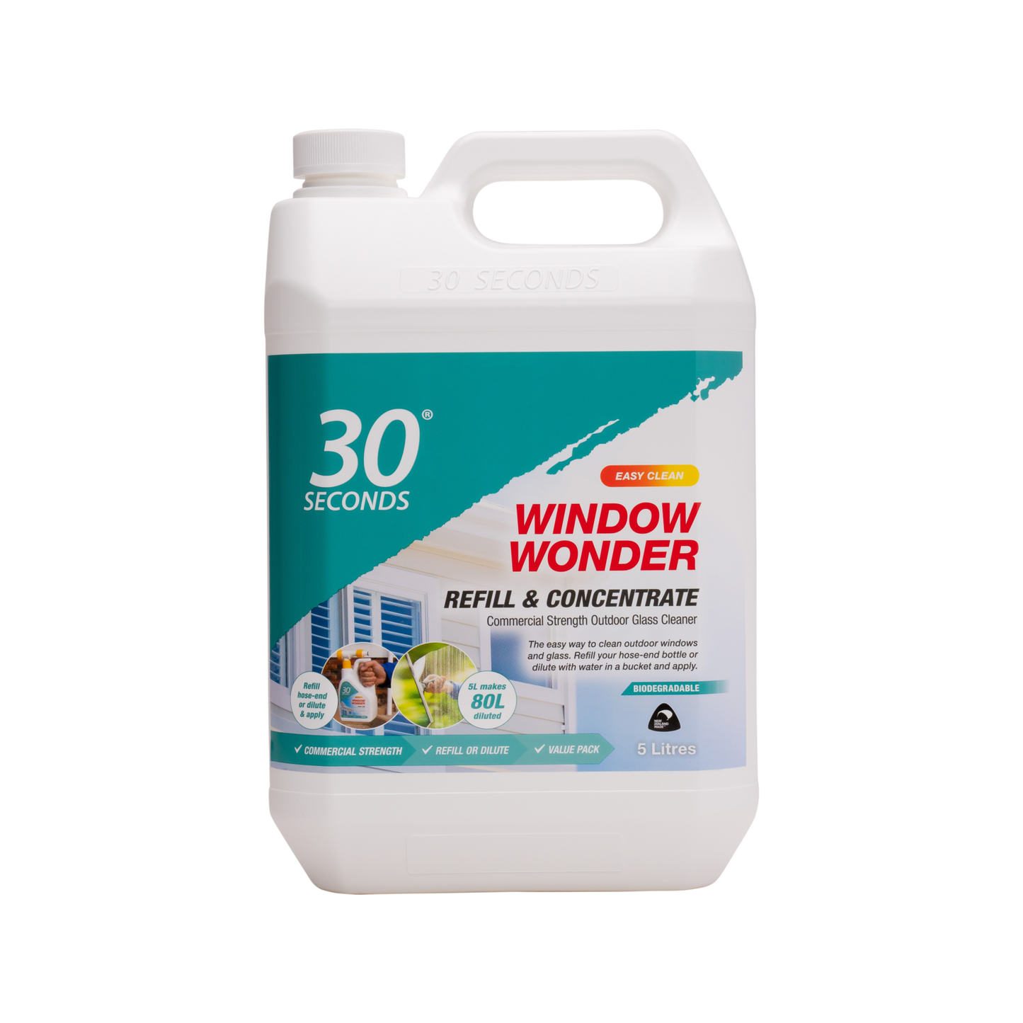 30 Seconds Window Wonder Refill and Concentrate - 5L