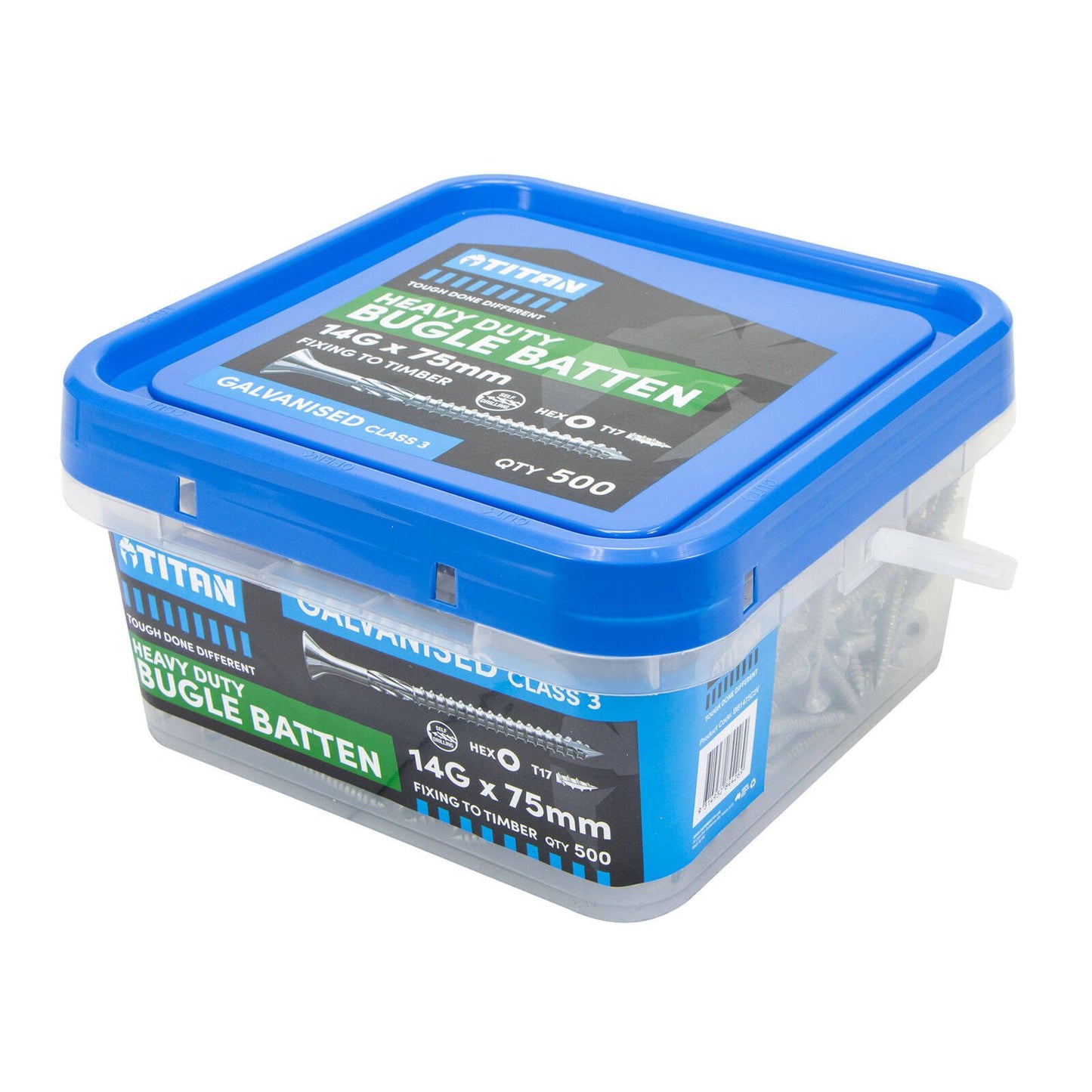 Titan Gal Bugle Batten Screw - 14g x 75mm - 500 Pack